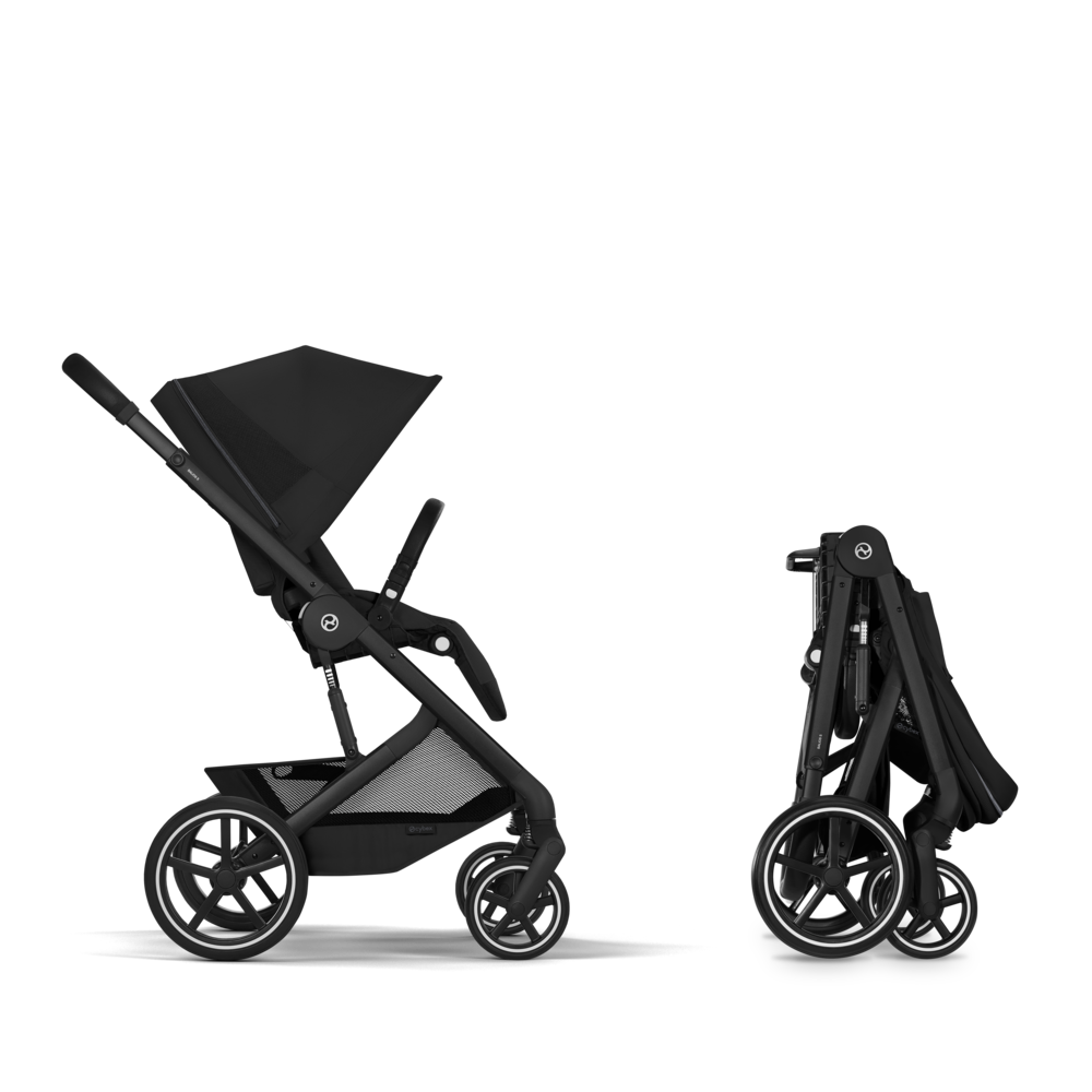 Kolica Cybex Balios S Lux 2u1 Moon Black 2026 (sklopiva košara)