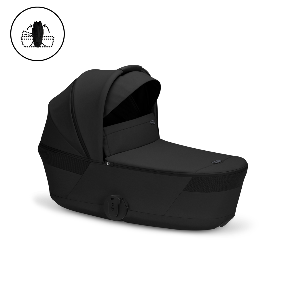 Kolica Cybex Balios S Lux 2u1 Moon Black 2026 (sklopiva košara)