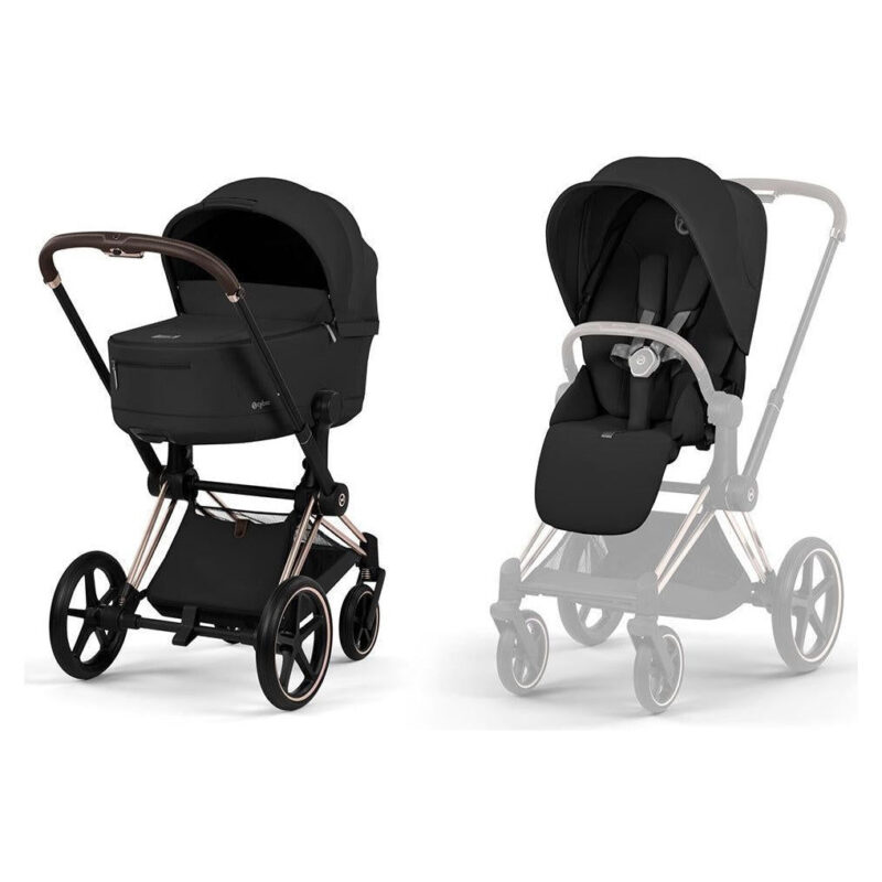 Cybex-2u1-Priam-Kolica-Koara-Sklopiva-Sepia-Black-20260703-085256 Cybex 2u1 Priam Kolica+ Košara Sklopiva Sepia Black - Image 1