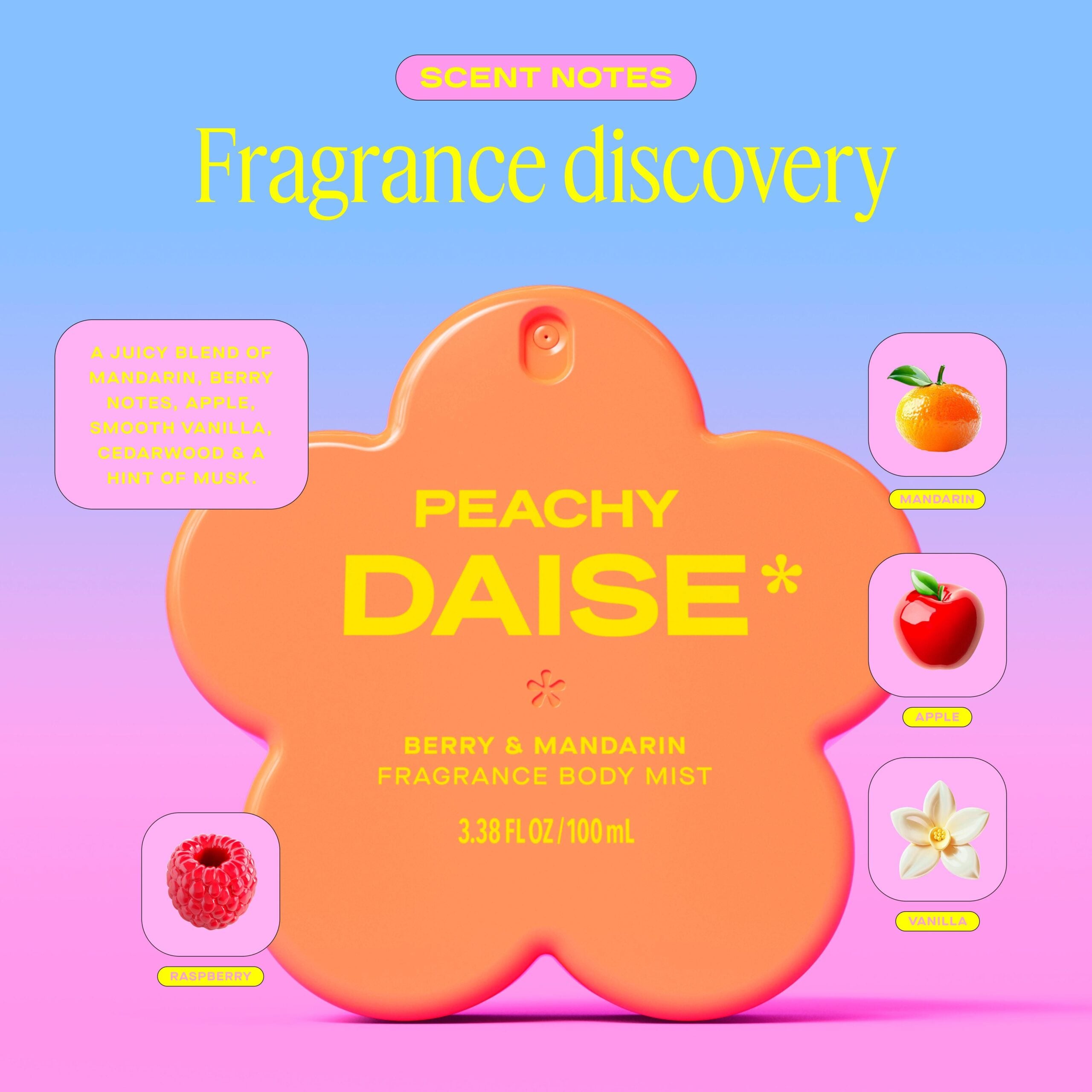 Dse:daise Maglica Za Tijelo-peachy Berry & Mandarin 100ml