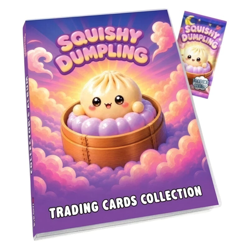 Sqd:squishy Dumpling Trading Card Album Z Kartice+1 Paketić - Image 1