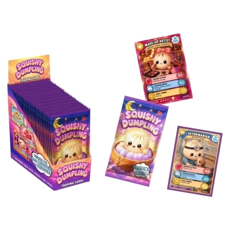 Sqd:squishy Dumpling Trading Card Paketić Kartica - Image 1