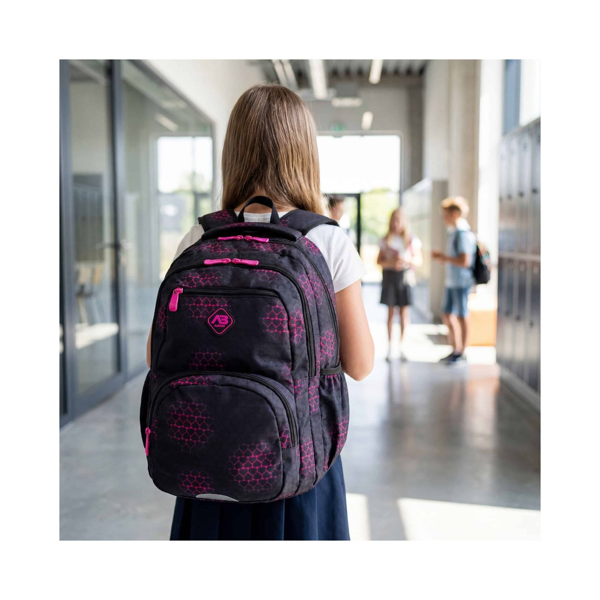 Torba Školska Pink Heart Astra Ab200