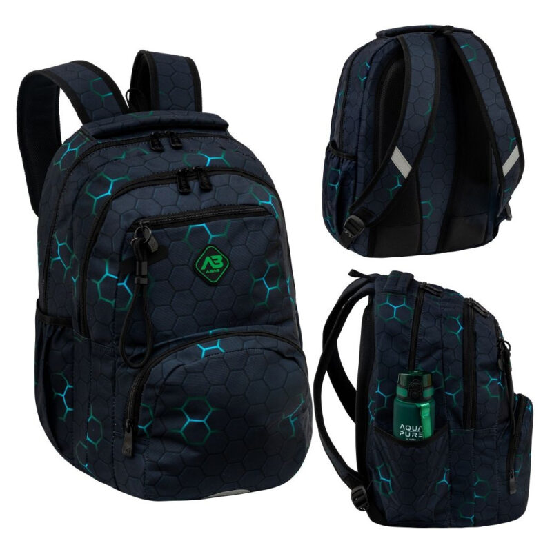 kolski-ruksak-AstraBag-Green-Element-AB200-20260725-085112 Školski ruksak AstraBag Green Element AB200 - Image 1