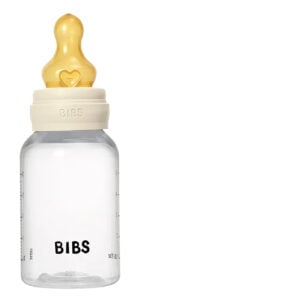 Bočica BIBS Round Latex slow flow ivory 150 ml - Image 1