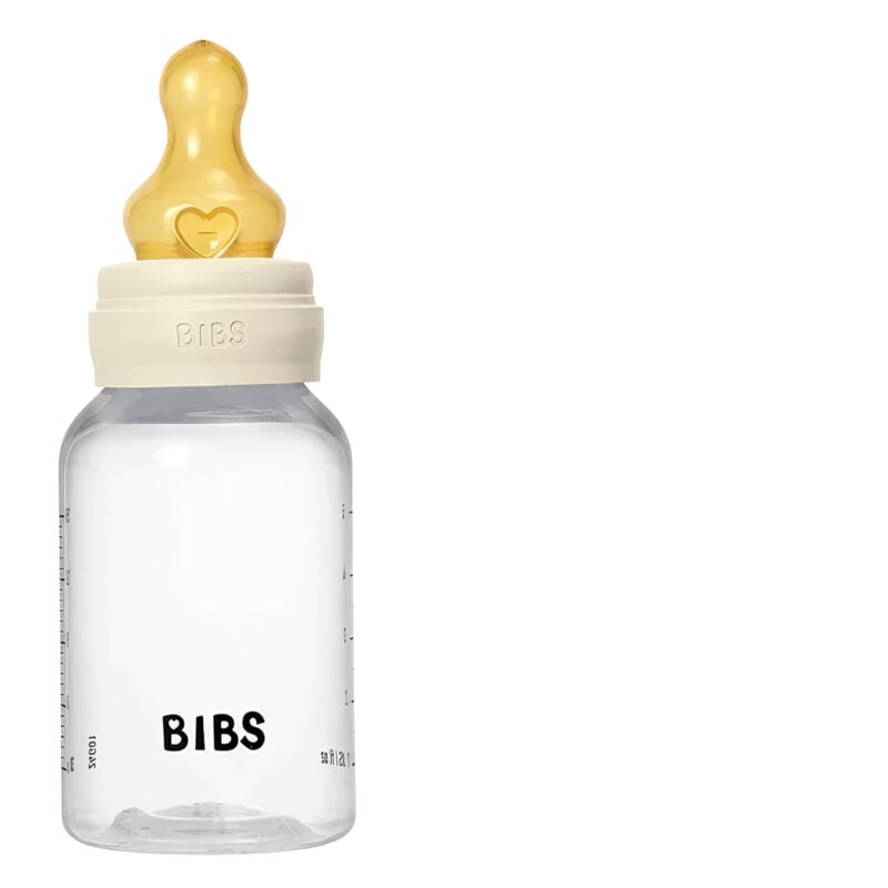 Bočica BIBS Round Latex slow flow ivory 150 ml - Image 1