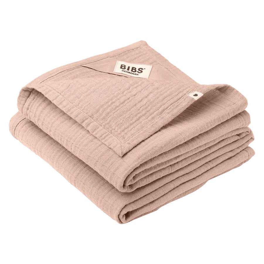 Pelena BIBS Cuddle cloth muslin 2 pack blush 70×70 cm
