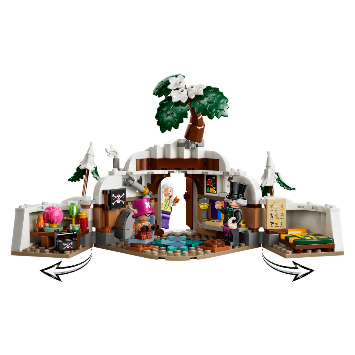 Set za slaganje LEGO ONE PIECE skrovište Dr. Hiriluka 75641