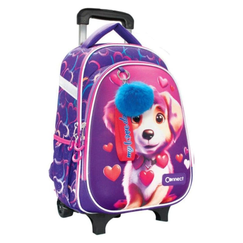 Školski ruksak s kotačima Connect XT 26 Love Dog - Image 1