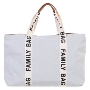 Childhome Torba Family Bag Signature Canvas Off White Cwfbscow - Image 1