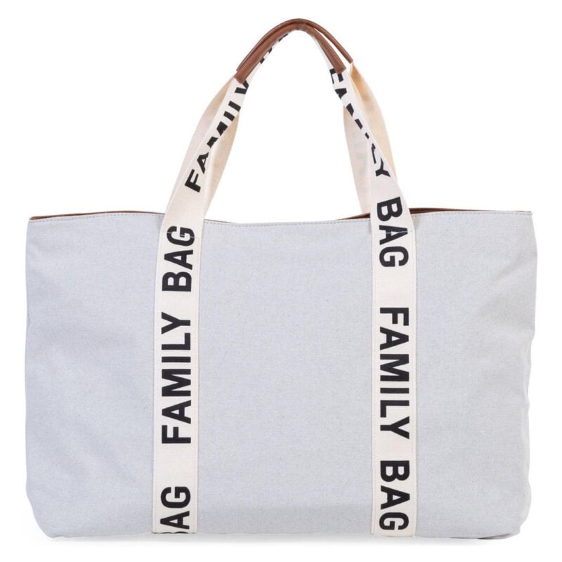 Childhome Torba Family Bag Signature Canvas Off White Cwfbscow - Image 1