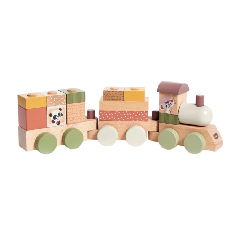 Igračka Tiny Love Stacking Train Boho Chic drveni vlak - Image 1