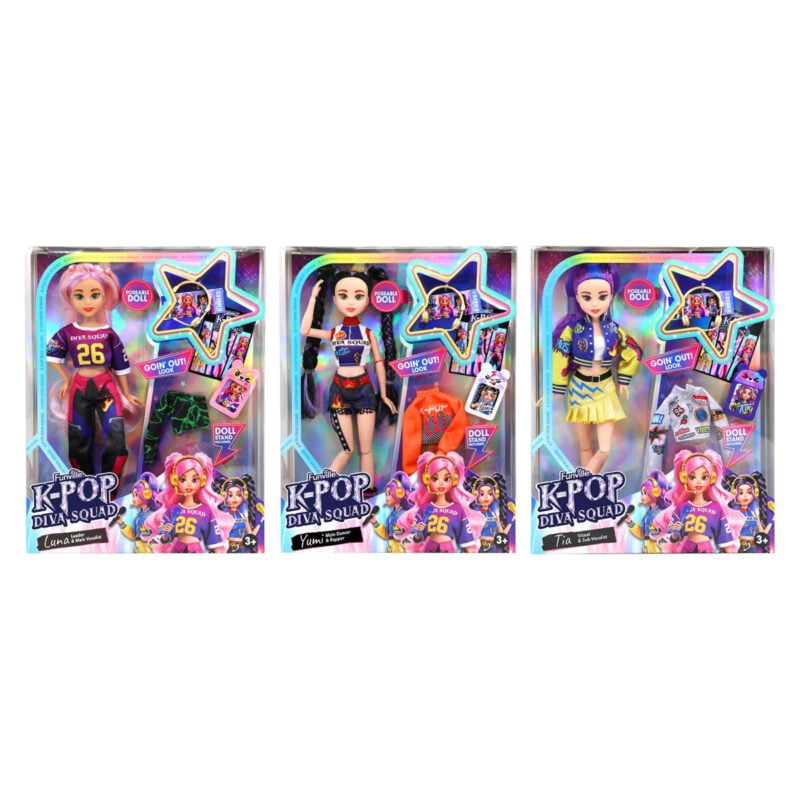 K-pop Diva Squad Kpop: - Lutka 30cm Sort - Image 1