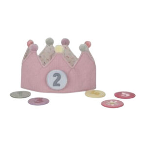 Kruna Little Dutch rođendanska s brojevima pink - Image 1