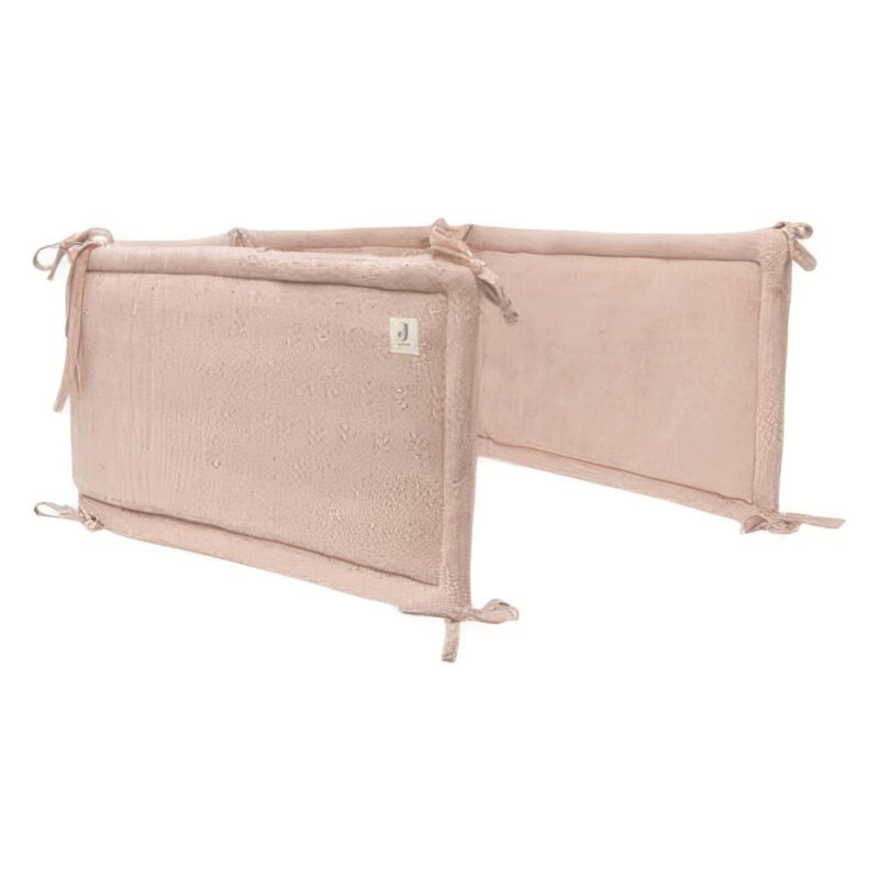 Ogradica za krevetac Jollein Grain Knit wild rose 180X30 - Image 1
