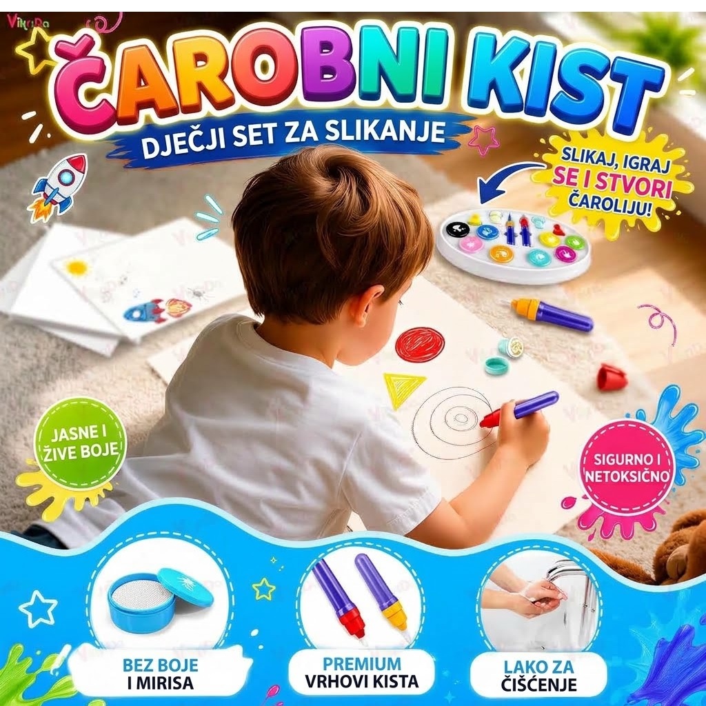 Čarobni set za slikanje bez nereda Wf-6001 26024247 - Slika 3