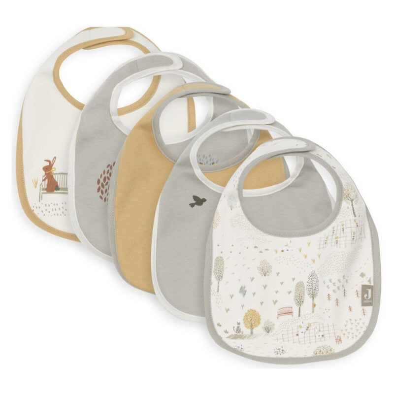 Podbradnici Jollein Tiny Park Jersey Vodootporni 5 kom - Image 1