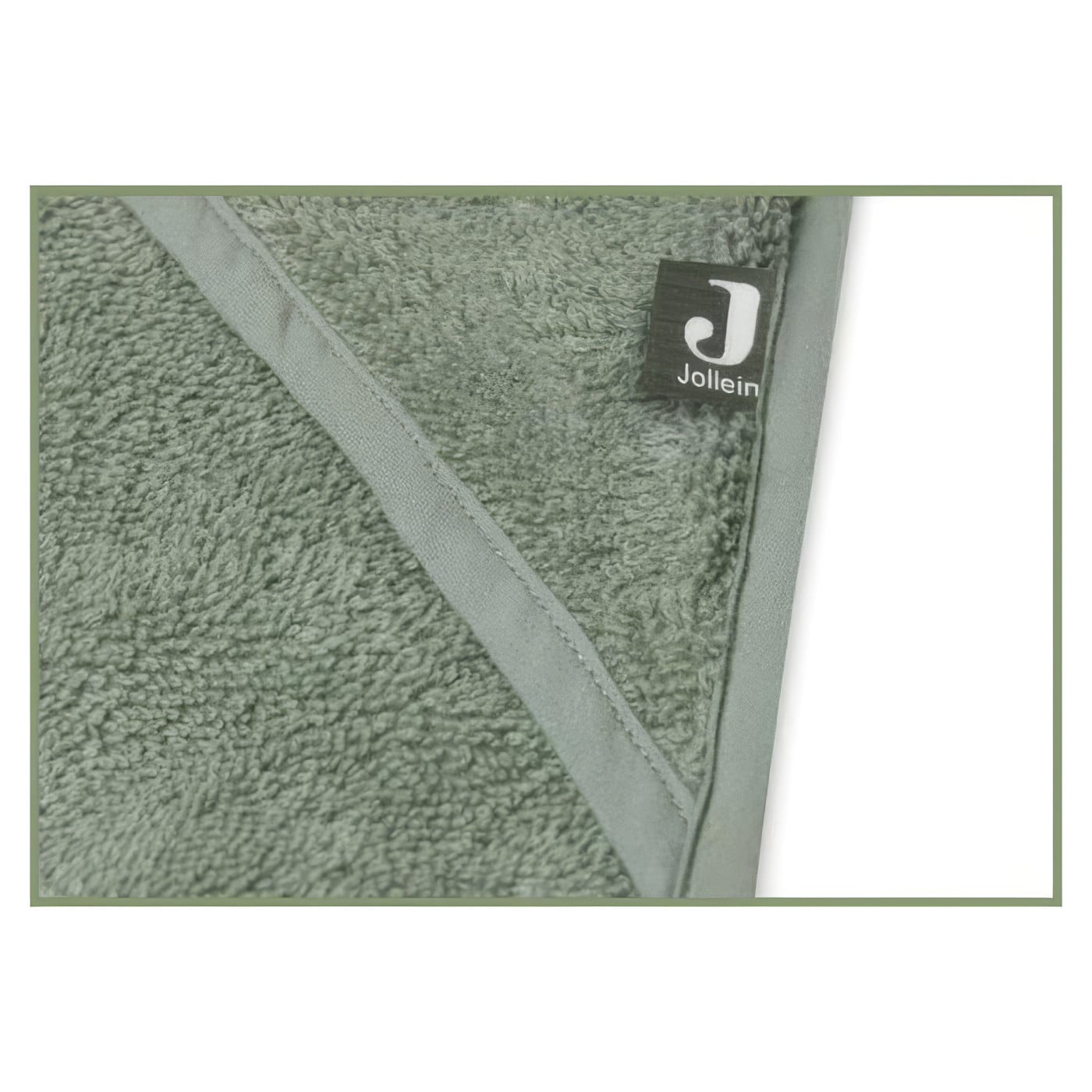 Ručnik Jollein s kapuljačom ash green 75x75 cm - Image 4