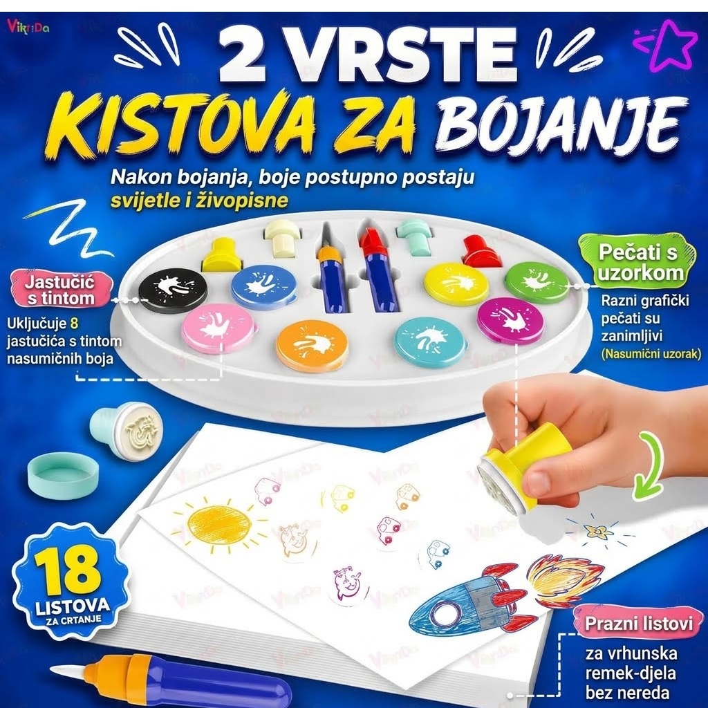 Čarobni set za slikanje bez nereda Wf-6001 26024247 - Slika 4
