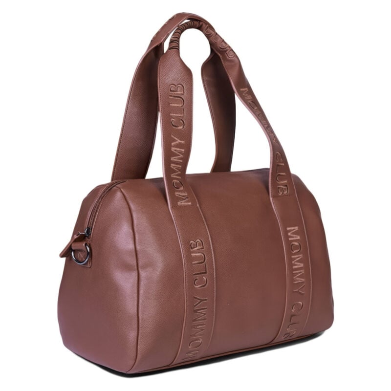 Torba za previjanje Childhome Mommy Club Signature Vegan Leather tamno smeđa - Image 1