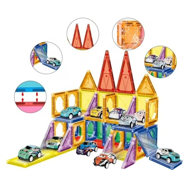 Magnetne kocke Hd119a garaža 68 kom 23106455 - Slika 6