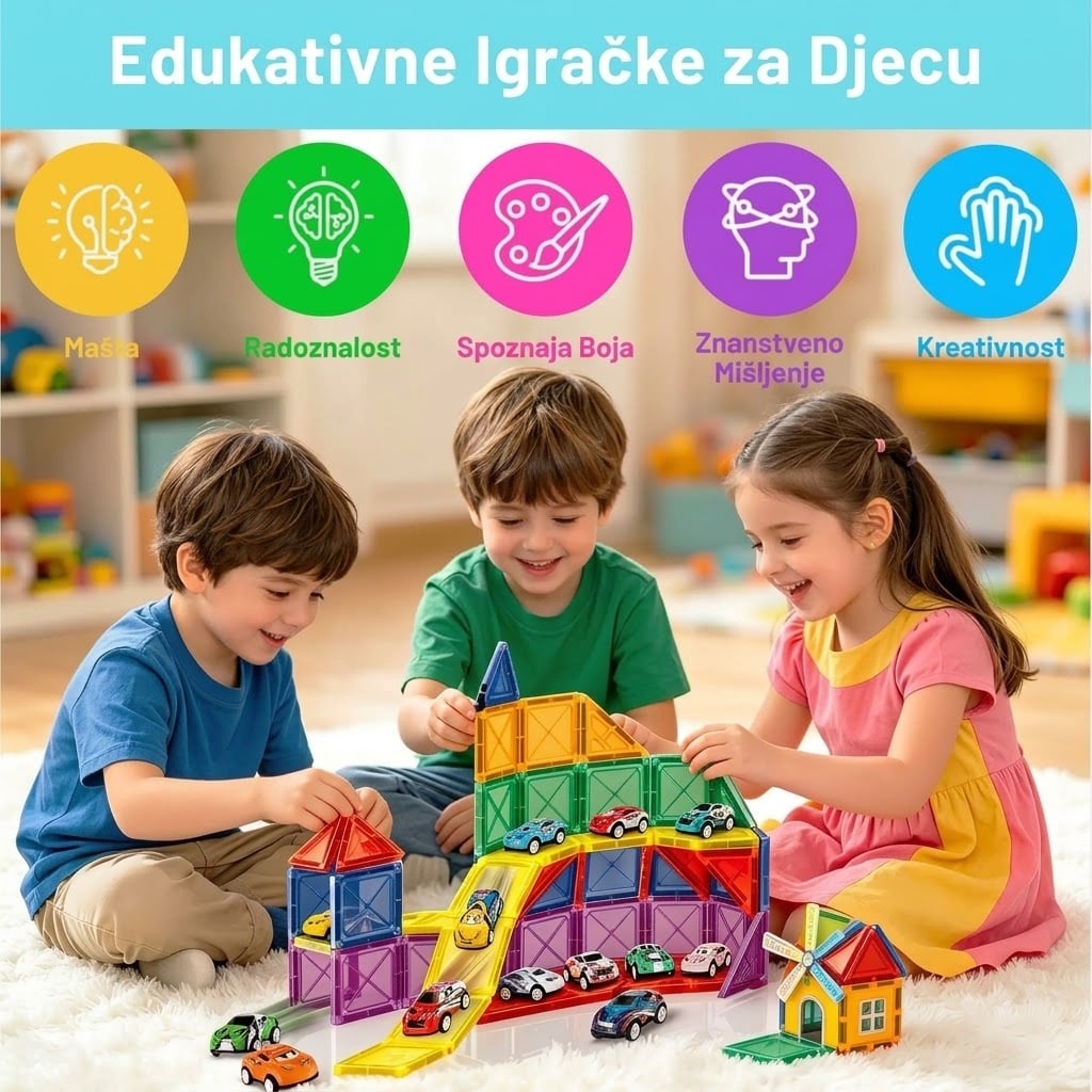 Magnetne kocke Hd119a garaža 68 kom 23106455 - Slika 2