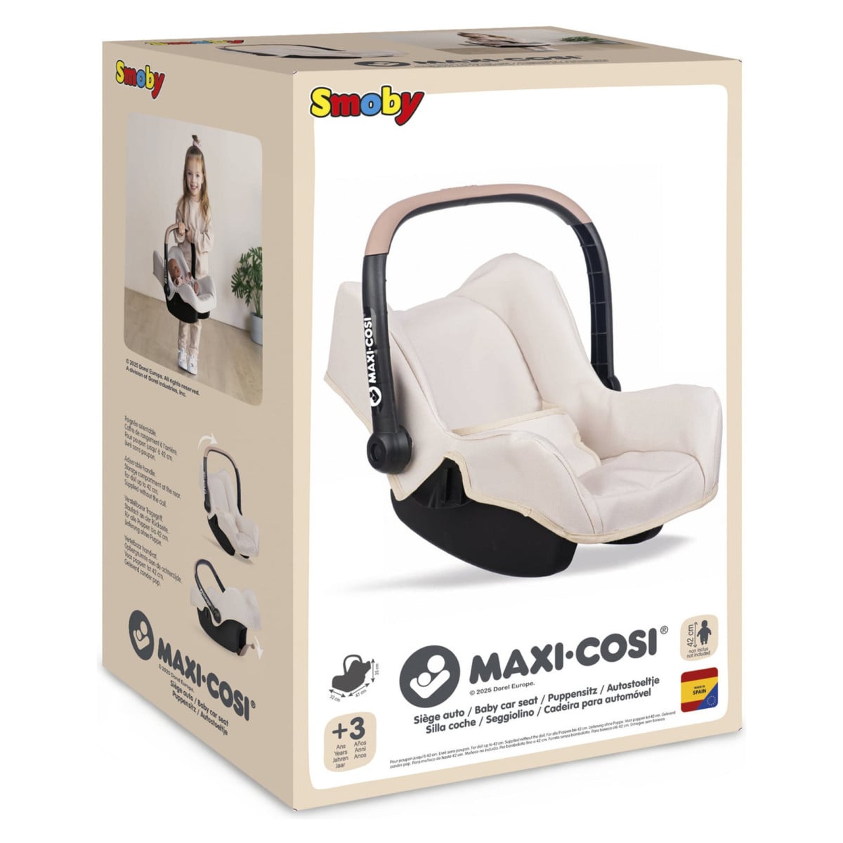 Autosjedalica Smoby Maxi Cosi Za Lutke Bež 114505 - Image 2