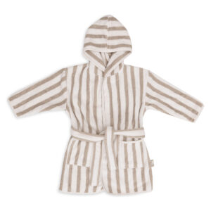 Bademantil Jollein Stripe Terry olive green - Image 1