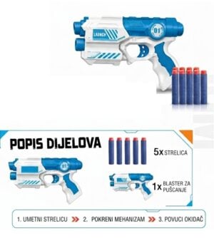 Pištolj igračka Xd698-21a s mekim mecima 26048348