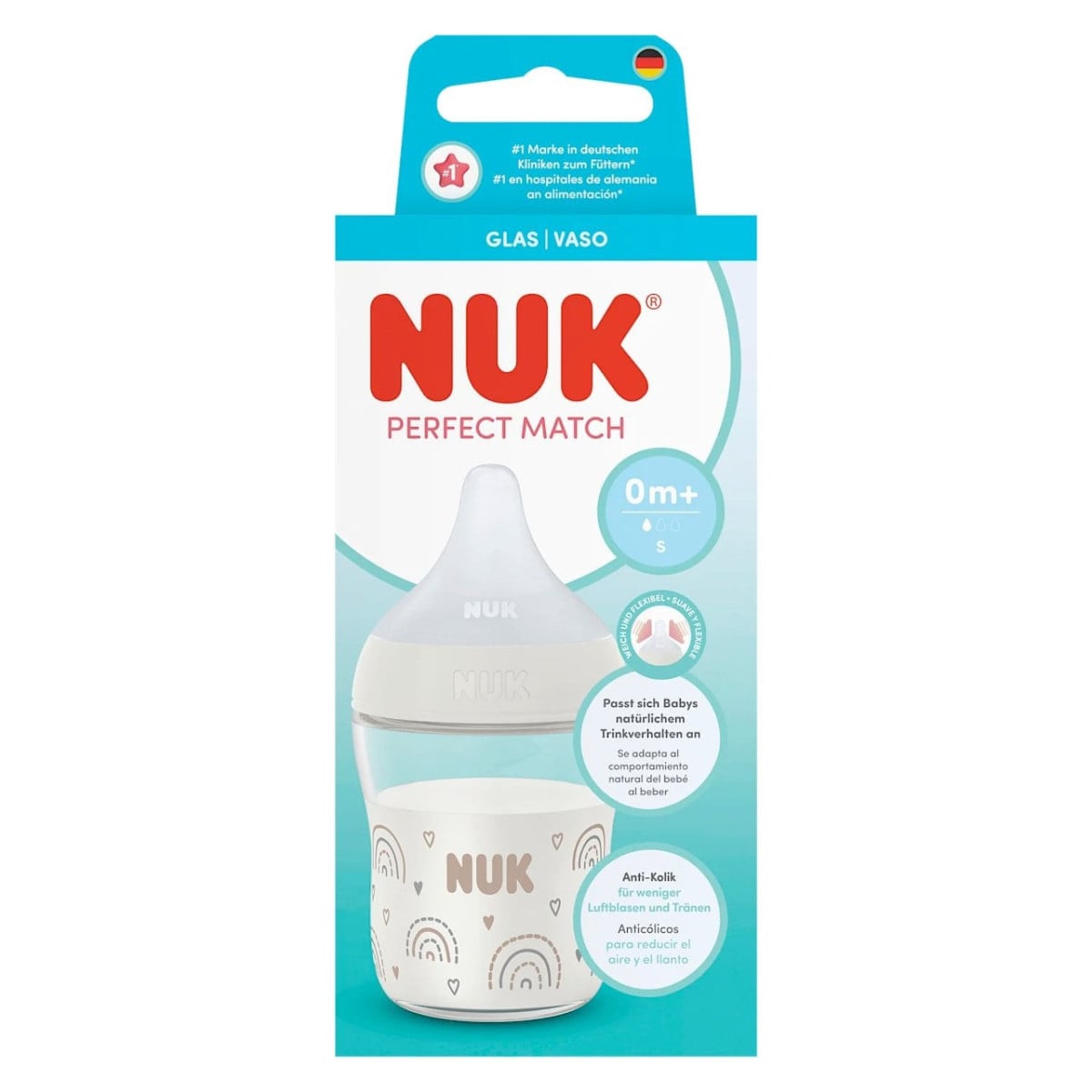 Boca NUK Perfect Match 120 mL staklo silikon S - Image 2