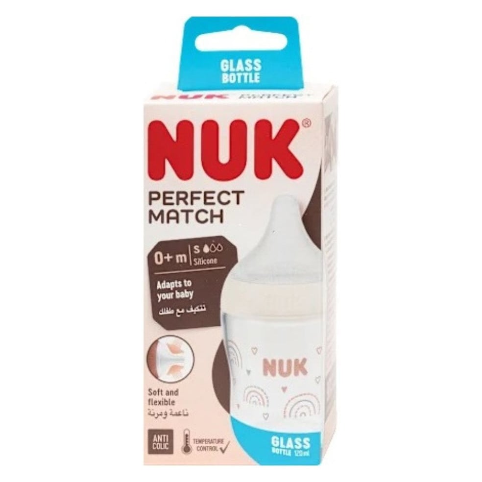 Boca NUK Perfect Match 120 mL staklo silikon S - Image 4
