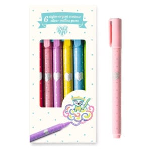 Flomasteri Djeco Lovely Paper srebrni set od 6 komada DD03798 - Image 1