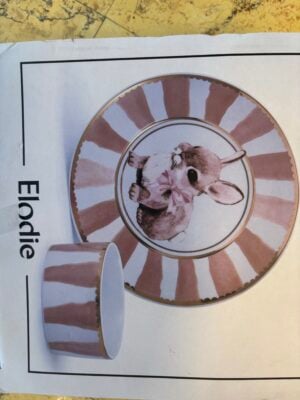 Outlet:  Elodie Details porculanski set za jelo iz kolekcije "Bunny Darling"