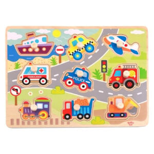 Igračka Tooky Toy Drvena Umetaljka Auta 318953 - Image 1