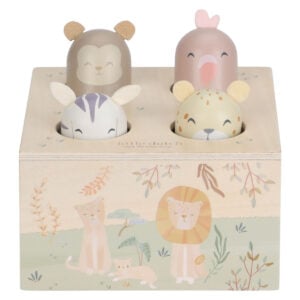 Little Dutch Drvena Pop-up Igračka Safari Friends Ld7465 - Image 1