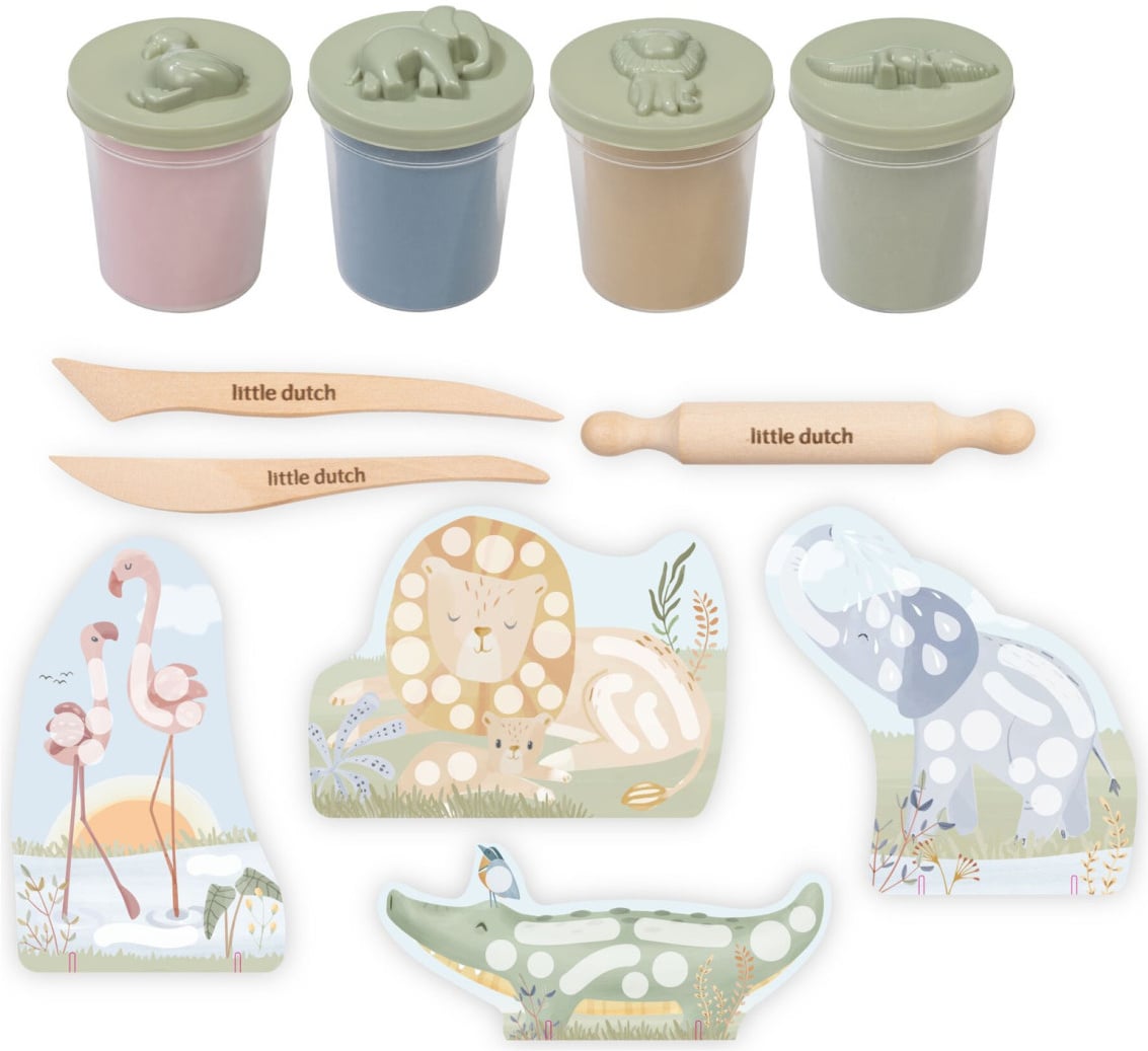 Little Dutch Kreativni Set S Glinom Safari 126918