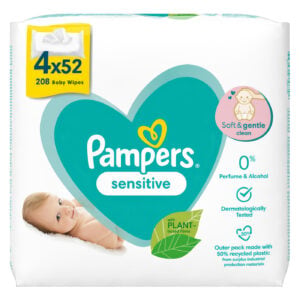 Pampers Vl.mar.sensitive 4x52 - Image 1