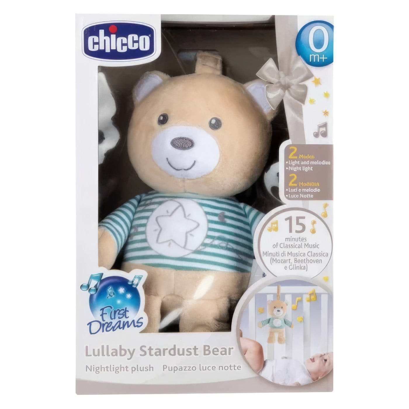 Plišani medo Chicco Lullaby Stardust sa zvukom i svjetlom - Image 2
